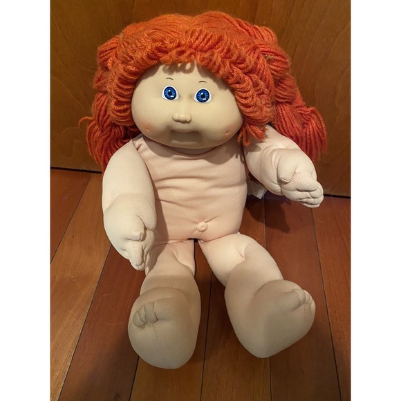 Toys Vintage 1985 Cabbage Patch Kids Doll Girl Red Hair Braids Pony